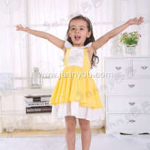 yellow cotton pinafore dress children